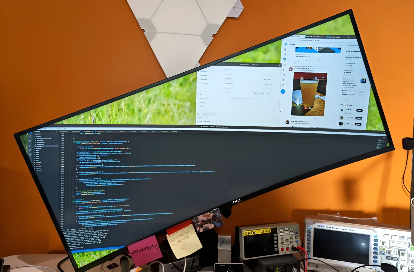 diagonal linux desktop 